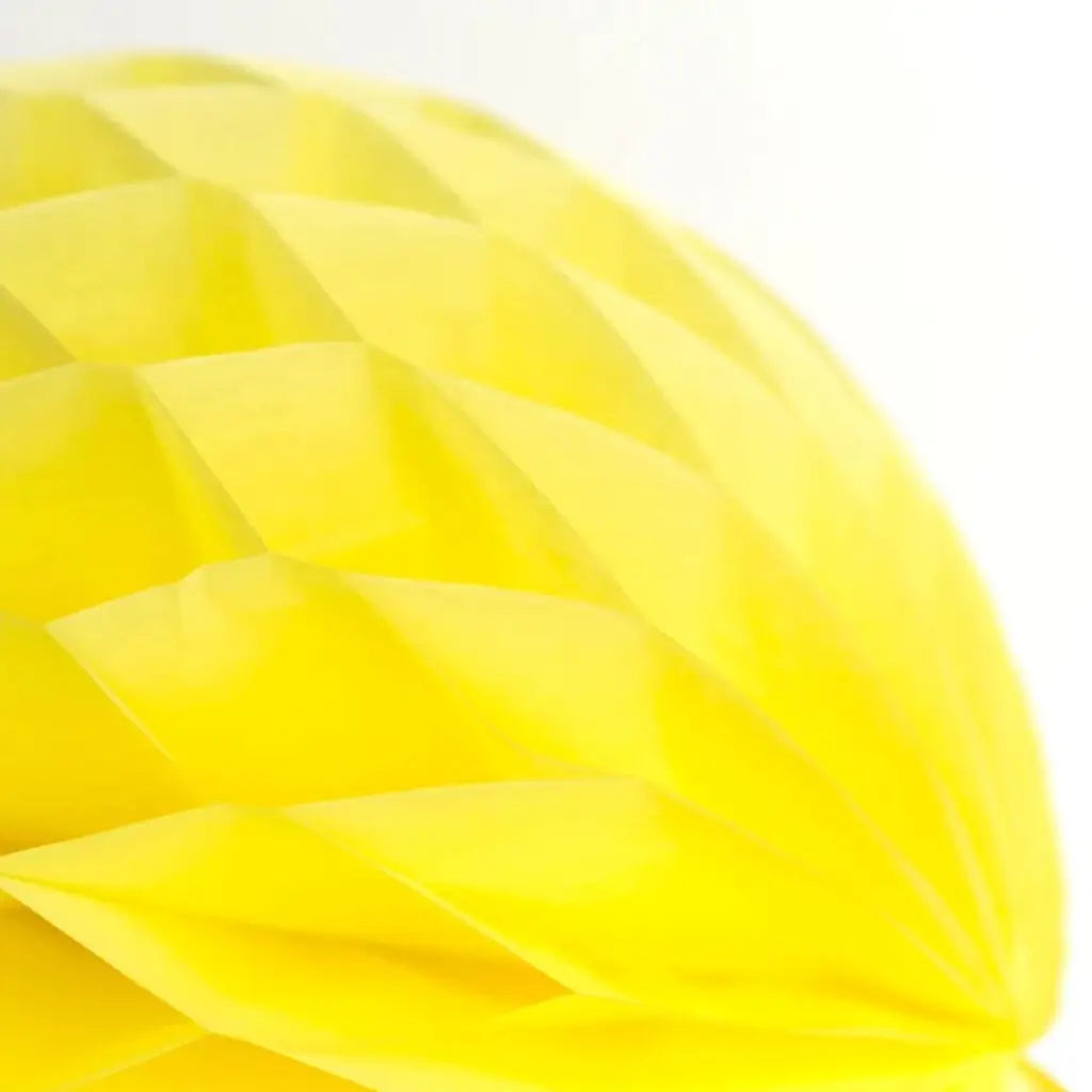 Yellow Paper Honeycomb Ball