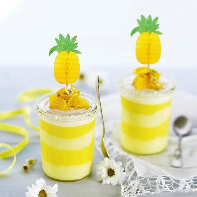 Pineapple Honeycomb Cupcake Picks 10 Pack