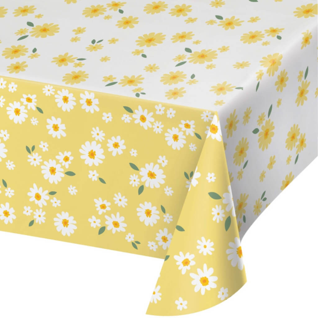 rectangular Sweet Daisy paper Tablecover