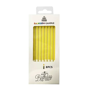 Yellow Candles 8pk