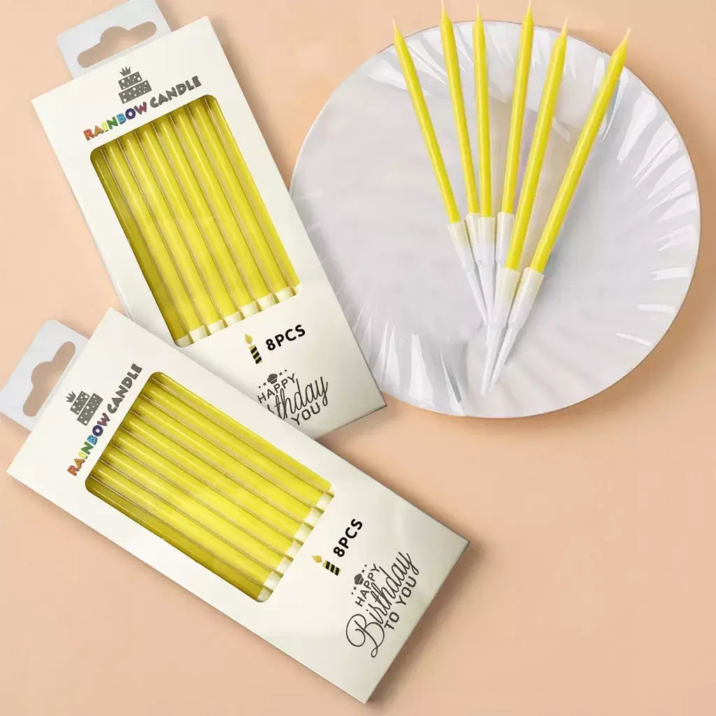 Yellow Candles 8pk