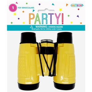 Small Yellow Plastic Toy Binoculars Kids birthday party favours