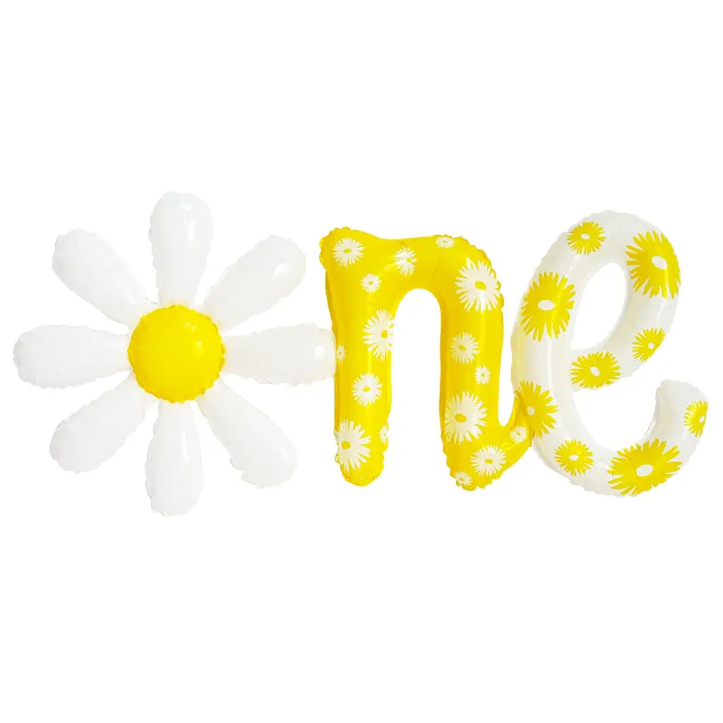 One Daisy Birthday Foil Balloon Banner