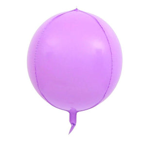 22" Online Party Supplies Jumbo ORBZ Sphere 4D Round Macaron Pastel Purple Foil Balloon