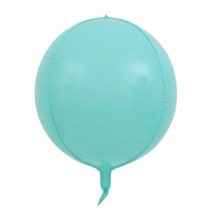 22" Online Party Supplies Jumbo ORBZ Sphere 4D Round Macaron Pastel Blue Foil Balloon