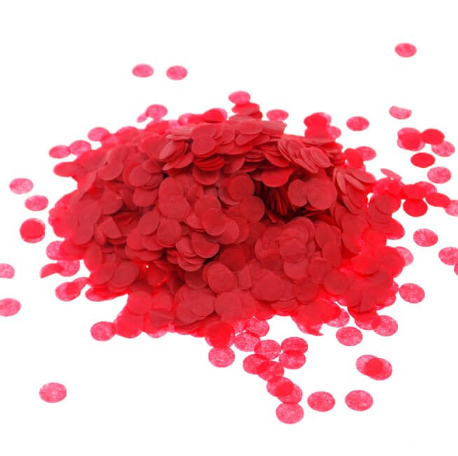20g of 1.5 cm Round Red Tissue Paper Confetti Wedding Table Scatters Sprinkles