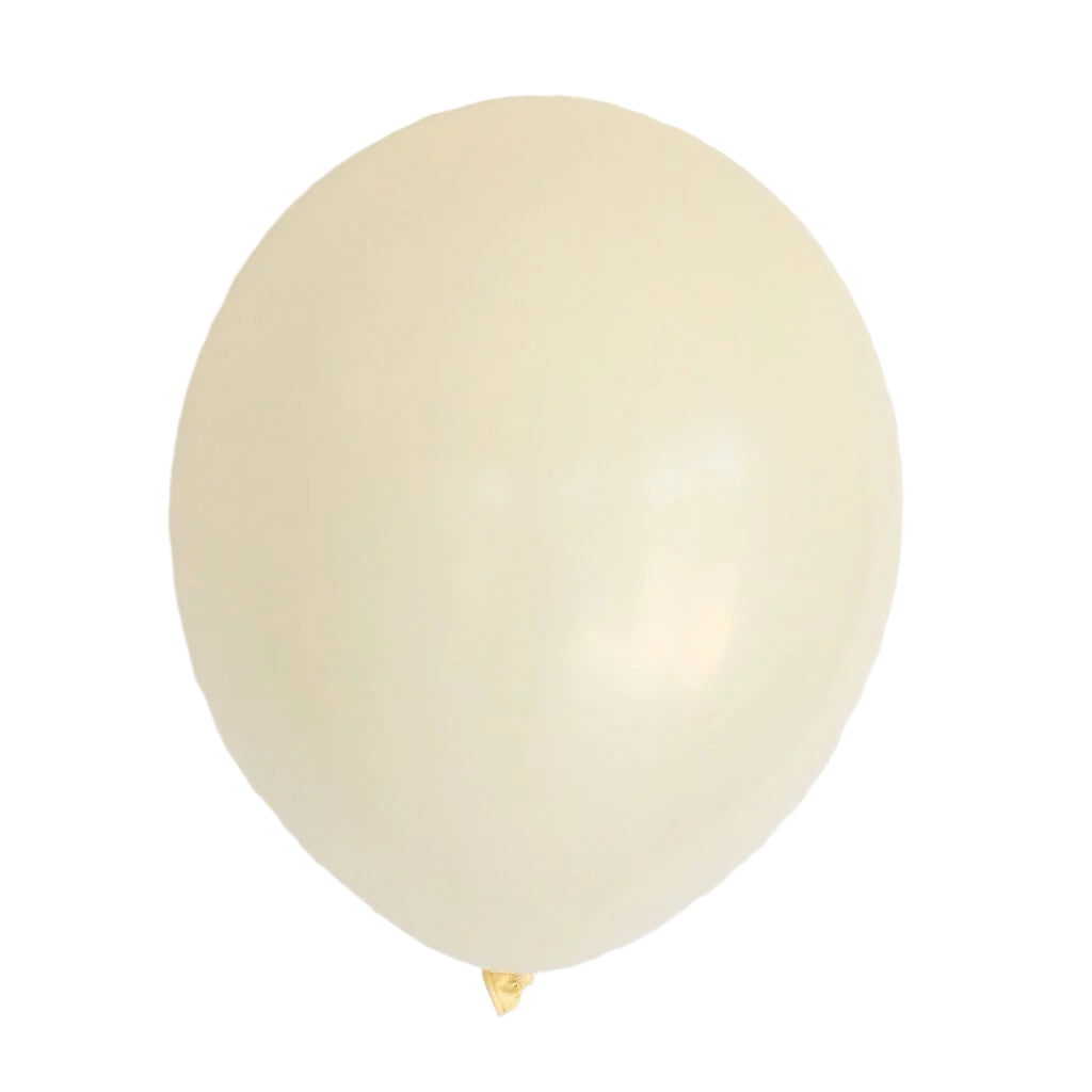 10inch Ivory Light Yellow Latex Party Balloon Bouquet pack of 10