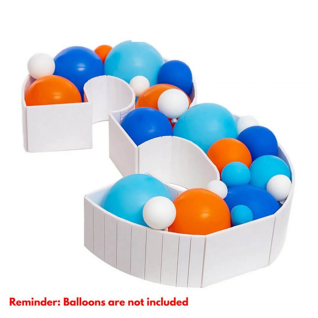100cm Jumbo Balloon Mosaic Number Frame - Number 3
