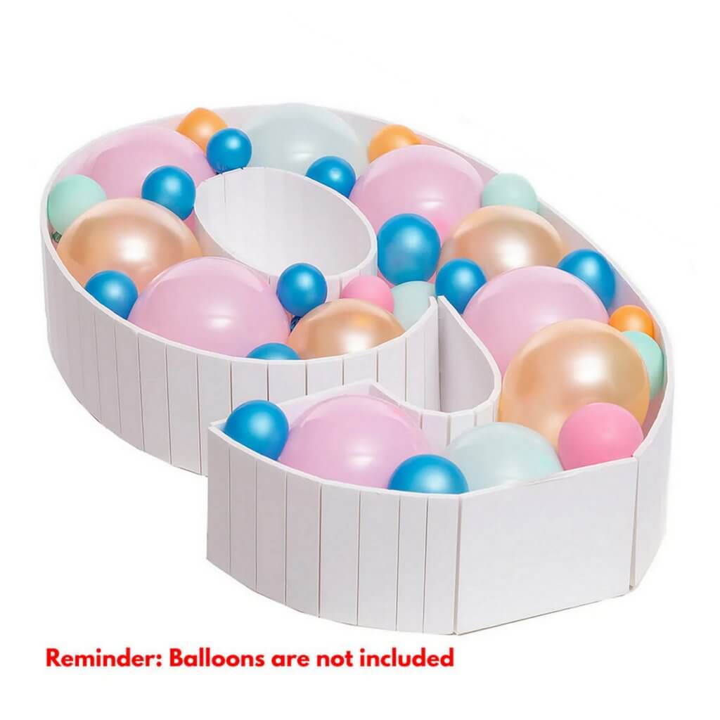 100cm Jumbo Balloon Mosaic Number Frame - Number 9