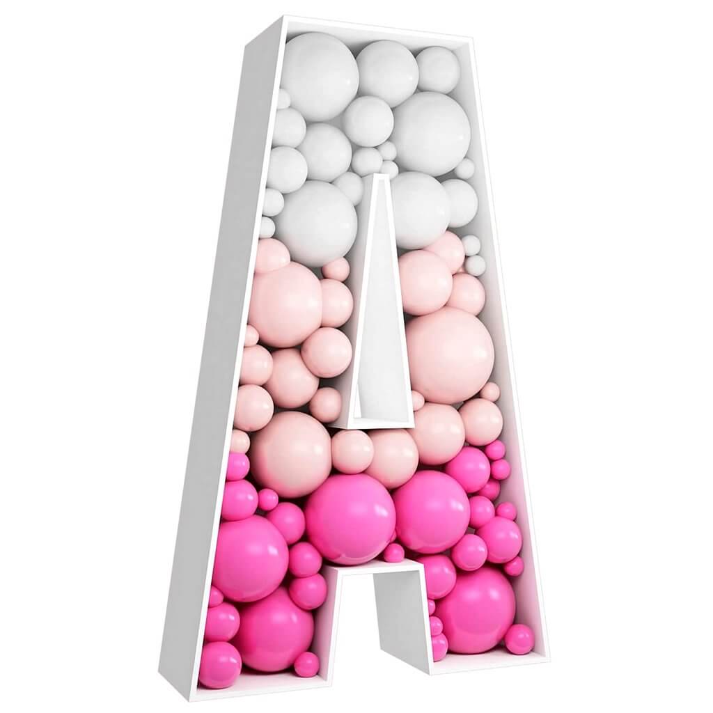 100cm Jumbo Balloon Mosaic Alphabet Letter Frame - Letter A