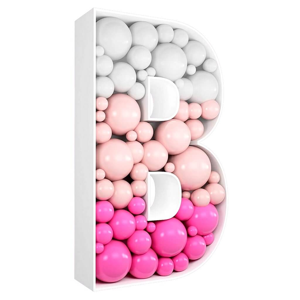 100cm Jumbo Balloon Mosaic Alphabet Letter Frame - Letter B