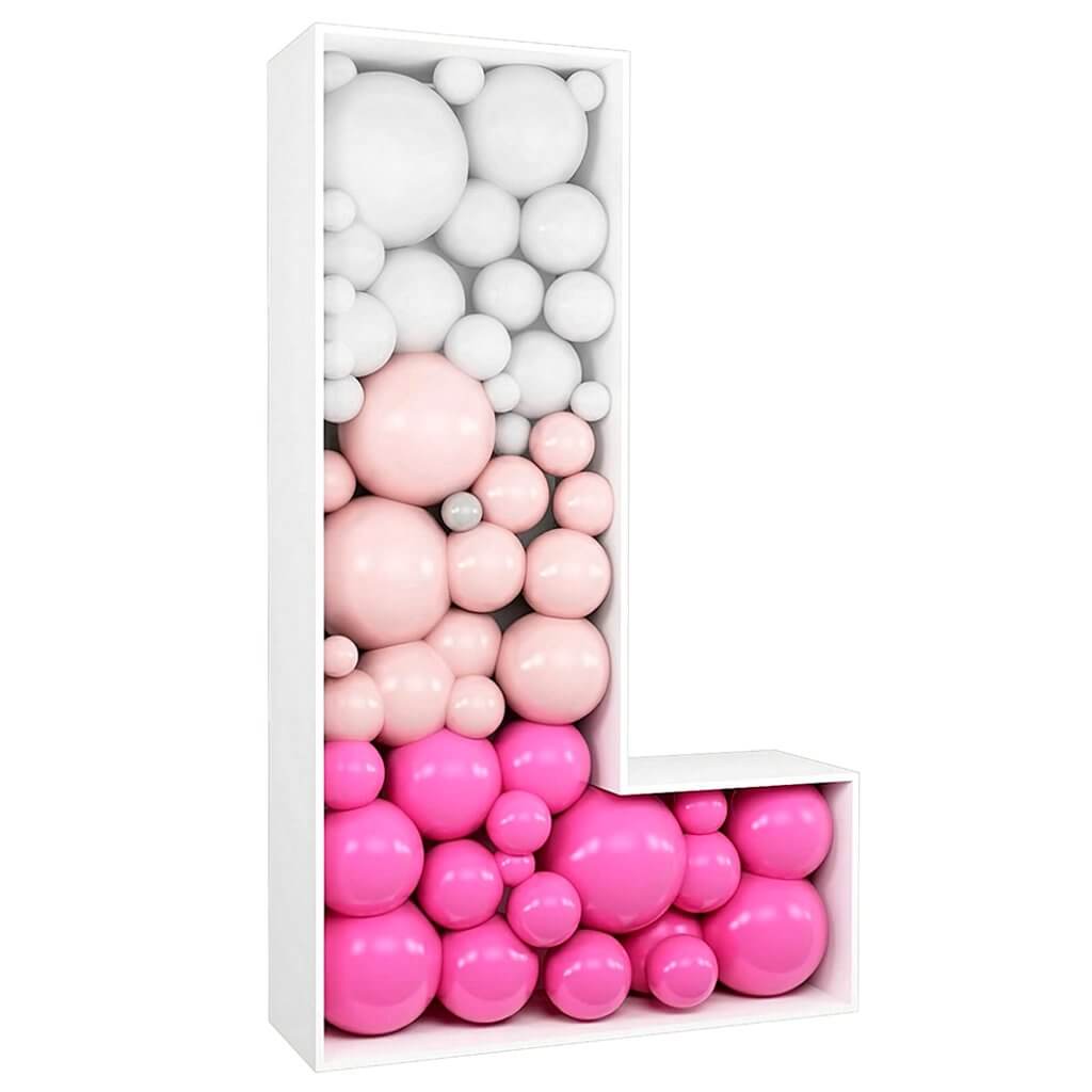 100cm Jumbo Balloon Mosaic Alphabet Letter Frame - Letter L