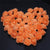 100pcs Artificial Foam Rose Flower Heads - Orange