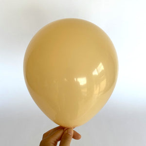 10" Retro Colour Latex Balloon 10 Pack - retro apricot