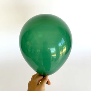 10" Retro Colour Latex Balloon 10 Pack - retro dark green 1