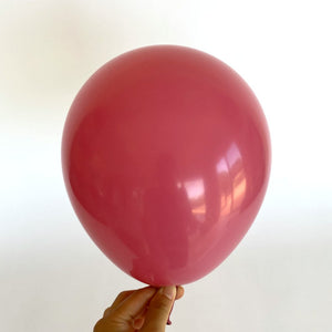 10" Retro Colour Latex Balloon 10 Pack - retro dusty pink