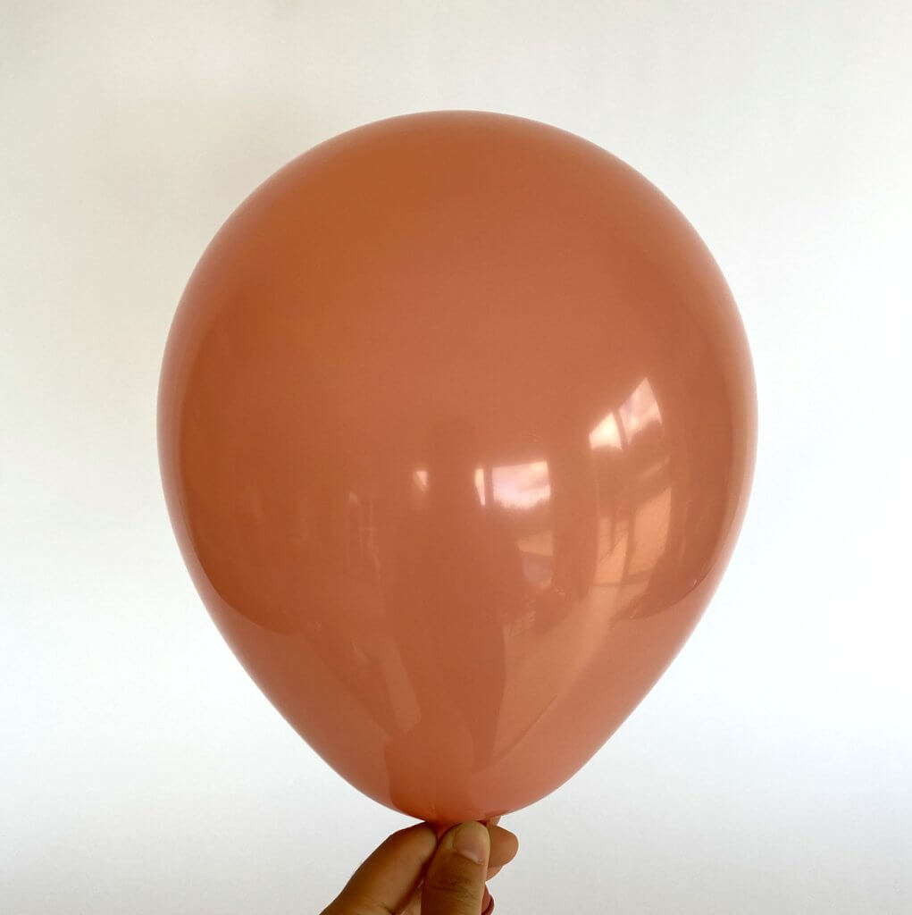 12-inch Retro Colour Latex Balloon 10 Pack - retro dusty pink