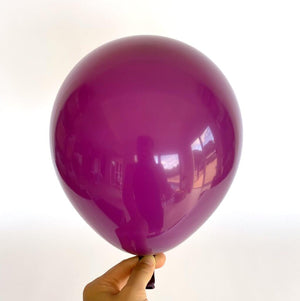 10" Retro Colour Latex Balloon 10 Pack retro purple 1
