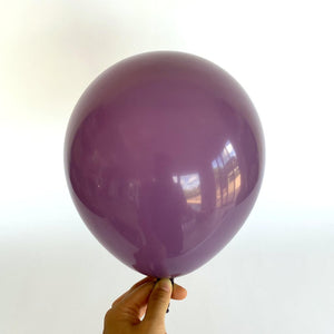 10" Retro Colour Latex Balloon 10 Pack  - retro purple 2