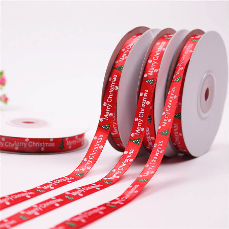 Christmas Ribbon for Gift Wrapping Christmas Ribbon for Craft Red Ribbon  Rolls for Gift Wrapping Xmas Ribbon Crafting 