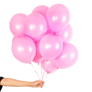 12inch Pink Latex Balloon Bouquet  (Pack of 10) - It's A Girl Baby Shower Party Decorations