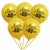 10-inch 'Cheers To 40 Years' Gold Latex Balloon 10 Pack