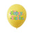 12" Happy Easter Bunny Rabbit Latex Balloon 10 Pack - Yellow
