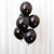 12" Black Latex Balloon Bouquet - 10 Pieces