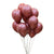12-inch Pearl Burgundy Red Latex Balloons 10pk