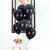 Pearl Black Latex Balloon Bouquet - 10 Pieces