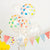12" Transparent Polka Dot Latex Balloon 10 Pack - Rainbow