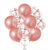 10 pcs Online Party Supplies 12 Inch Rose Gold Latex Gold Confetti Wedding Party Balloon Bouquet