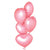 Online Party Supplies 18" Baby Pink Heart Shaped Foil Balloon Bouquet (Pack of 10)