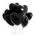 Online Party Supplies 18" Black Heart Shaped Foil Party Balloon Bouquet (Pack of 10)