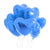 Online Party Supplies 18" Blue Heart Shaped Foil Party Balloon Bouquet (Pack of 10)