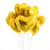 18-inch Gold Heart Foil Balloon Bouquet 10 Pack
