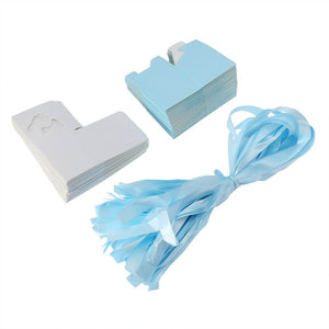 Baby Footprint Baby Shower Favour Box 10 Pack - Blue