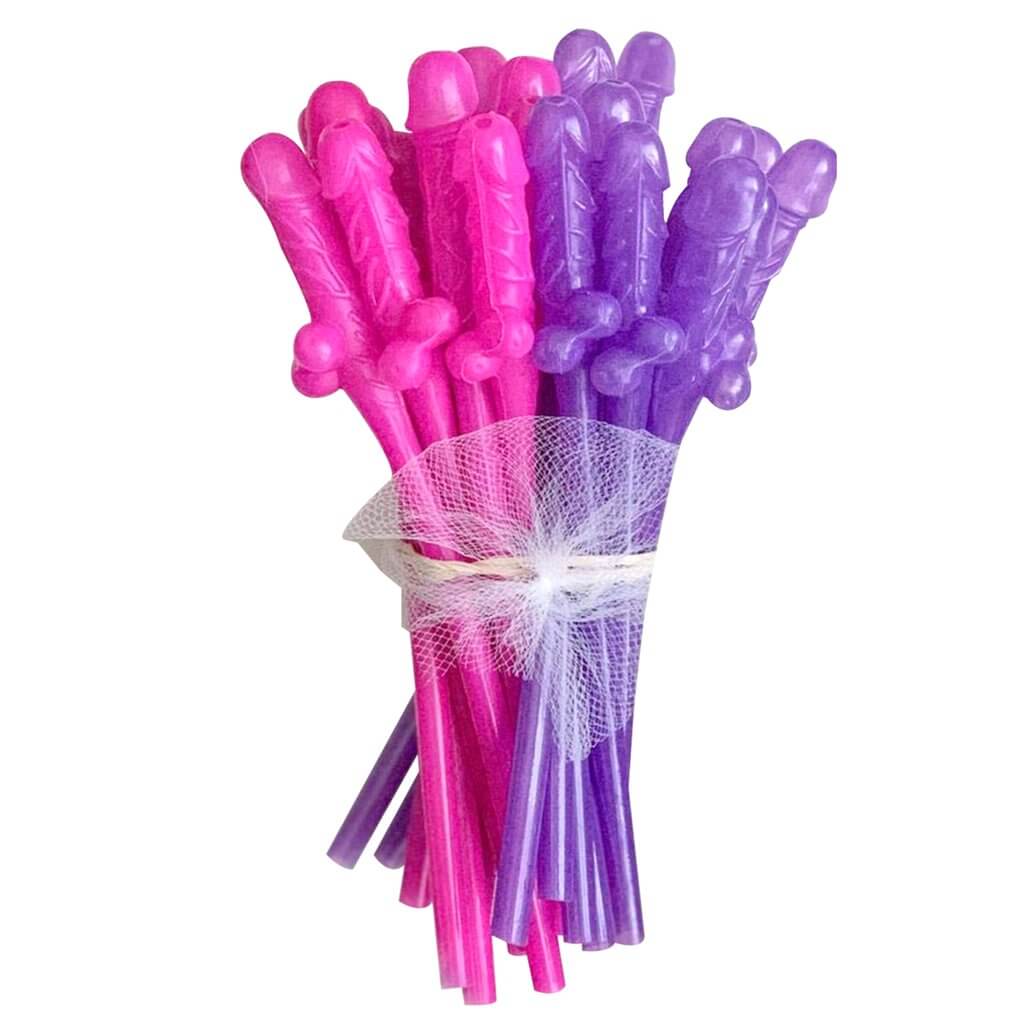 Express Straws Plain Purple Plastic Drinking Straw, Packet