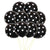 12" Online Party Supplies Black Polka Dot Latex Balloon Bouquet (Pack of 10)