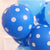 12" Dark Blue Polka Dot Latex Balloon Bouquet (Pack of 10)