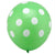 12" Online Party Supplies Green Polka Dot Latex Balloon Bouquet (Pack of 10)