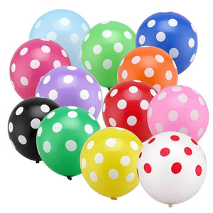 Online Party Supplies Australia 12" Polka Dot Latex Party Balloon