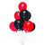 12" Online Party Supplies Pearl Red & Black Latex Balloon Bouquet (Pack of 10)