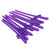Purple Naughty Hens Party Penis Shaped Drinking Straw 10 Pack