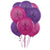 Purple & Pink Happy Smiling Penis Pink Print Latex Hen Party Balloon 10 Pack