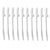 White Naughty Hens Party Penis Shaped Drinking Straw 10 Pack