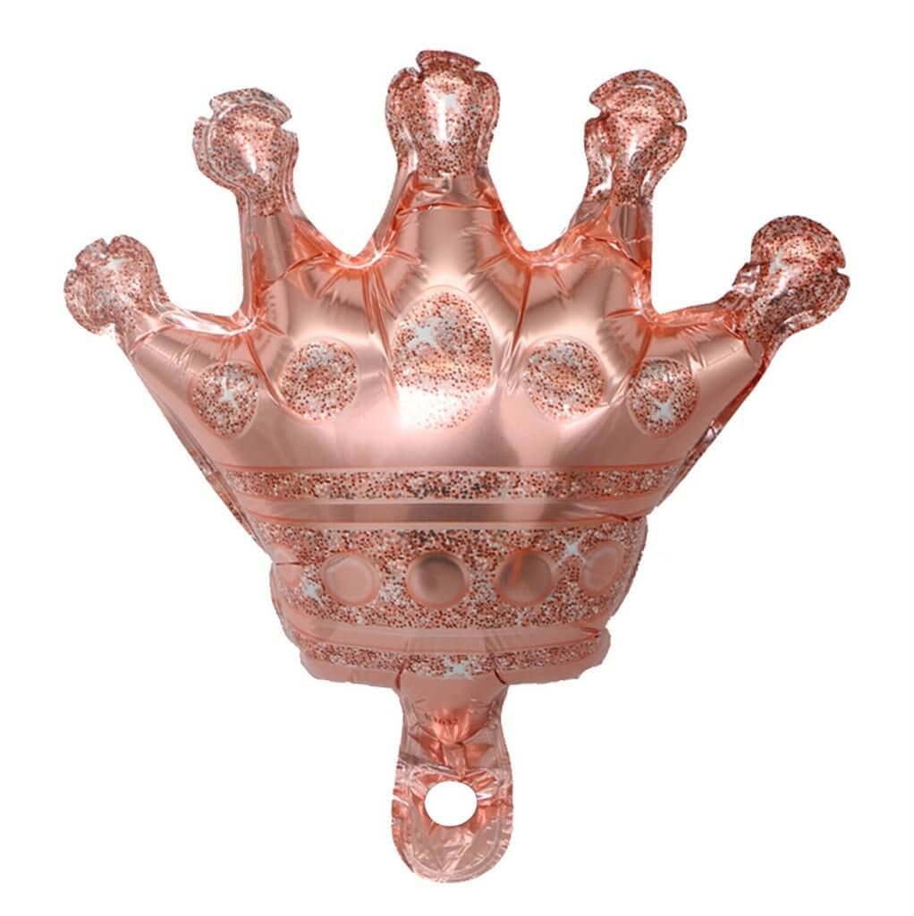 Mini Rose Gold Crown Party Foil Balloon