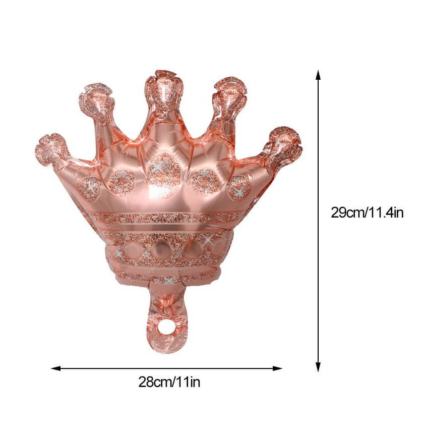 Mini Rose Gold Crown Party Foil Balloon