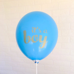 12 Inch Blue It's A Boy Latex Balloon (Pack of 10) - Online Party Supplies