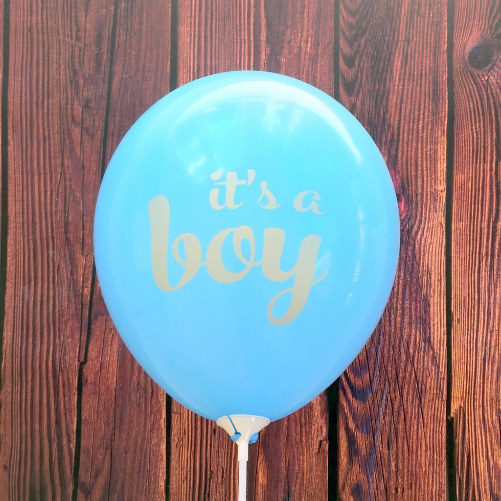 12 Inch Blue It's A Boy Latex Balloon (Pack of 10) - Online Party Supplies